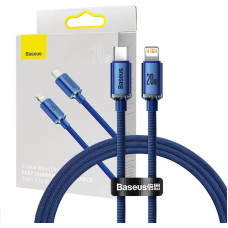 Baseus Crystal cable USB-C to Lightning, 20W, 1.2m (blue)