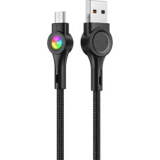 Vipfan USB to Micro USB cable VFAN Colorful X08, 3A, 1.2m (black)