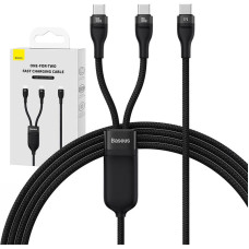 Baseus 2in1 USB cable Baseus Flash Series USB-C do USB-C 100W, 1.5m (black