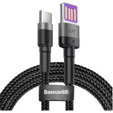 Baseus Cafule USB-C Cable Huawei SuperCharge, QC 3.0, 5A 1m (Black+Gray)