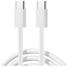 Joyroom S-A45 USB-C to USB-C cable, 60W, braided, 1m (white)