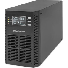 Qoltec UPS 1kVA, 1000W, PF1.0 LCD,EPO,USB,On line