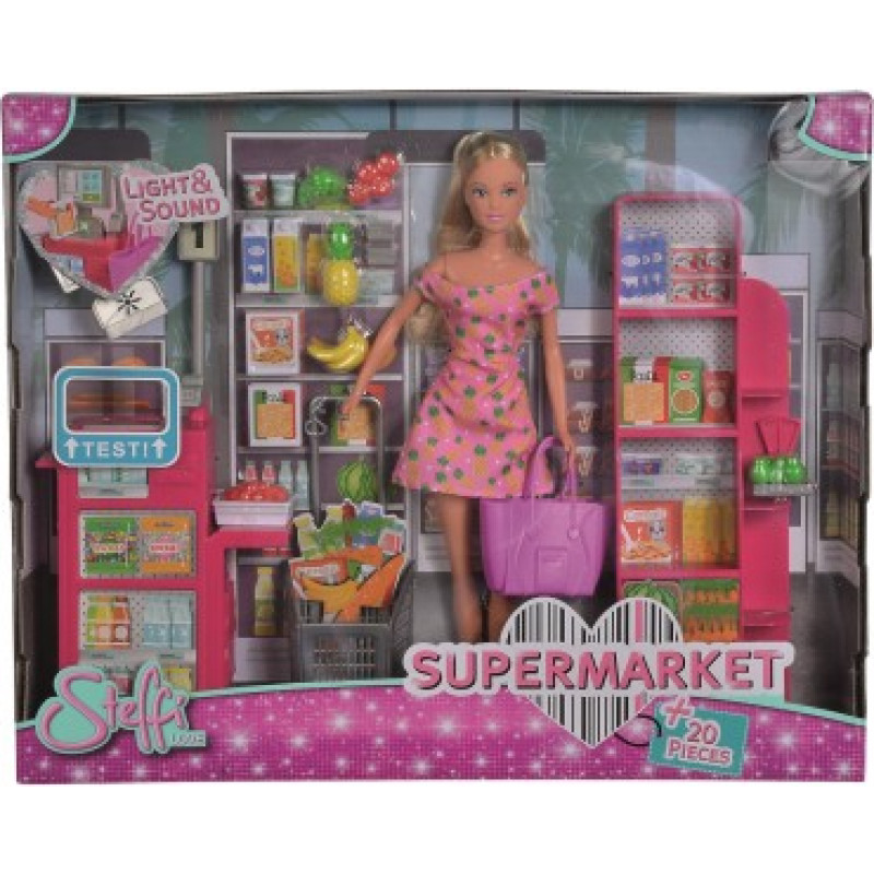 Simba Steffi doll in the supermarket