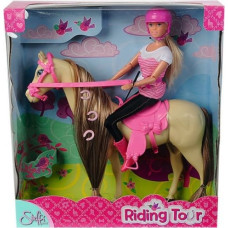 Simba STEFFI Doll dressed as a jockey on a horse