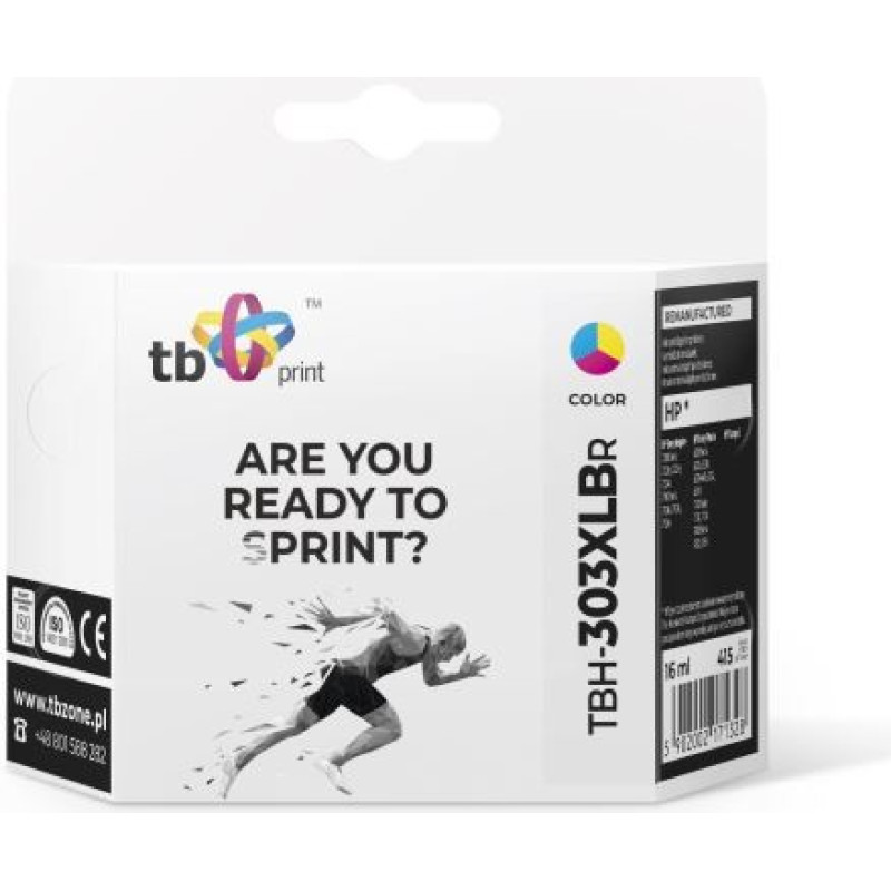 Tb Print HP Envy Photo 6200 Ink TBH-303XLCR CMY refurbished