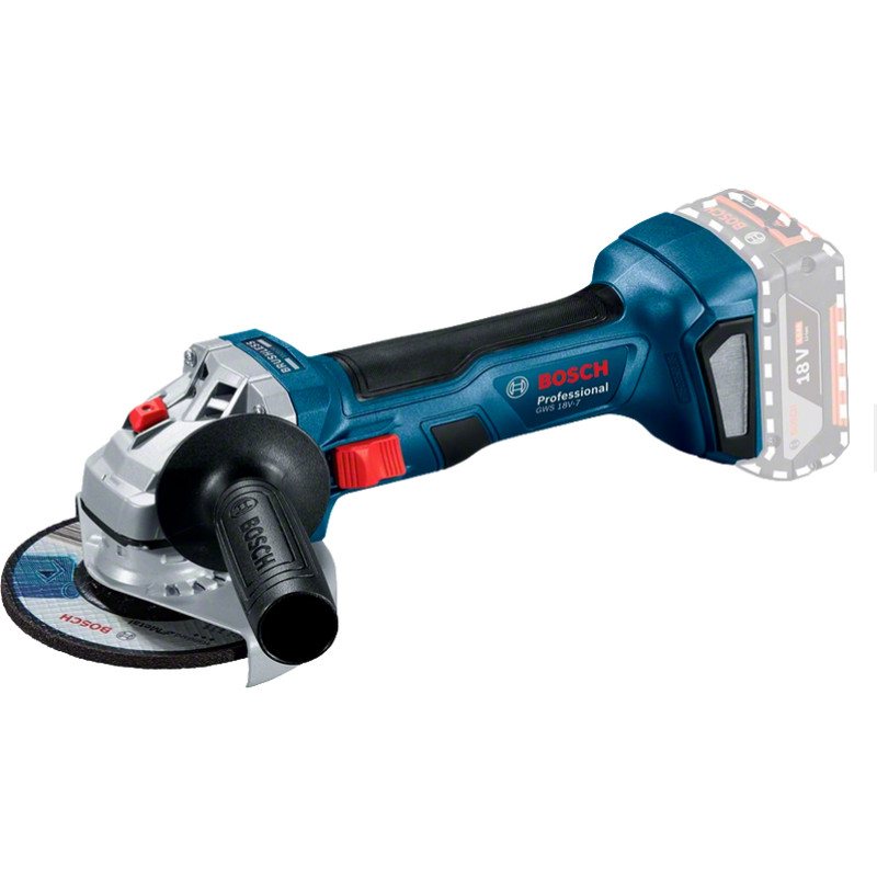 Bosch GWS 18V-7 Professional kampinis šlifuoklis 12,5 cm 11000 RPM 1,6 kg