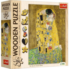 Trefl Wooden puzzle 200 pieces The Kiss Gustav Klimt