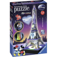 Ravensburger Polska 3D Puzzle Buildings at Night Eiffel Tower Disney