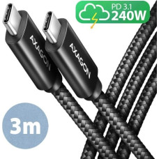 Axagon BUCM2-CM30AB cable 240W USB-C USB-C, 3.0m 5