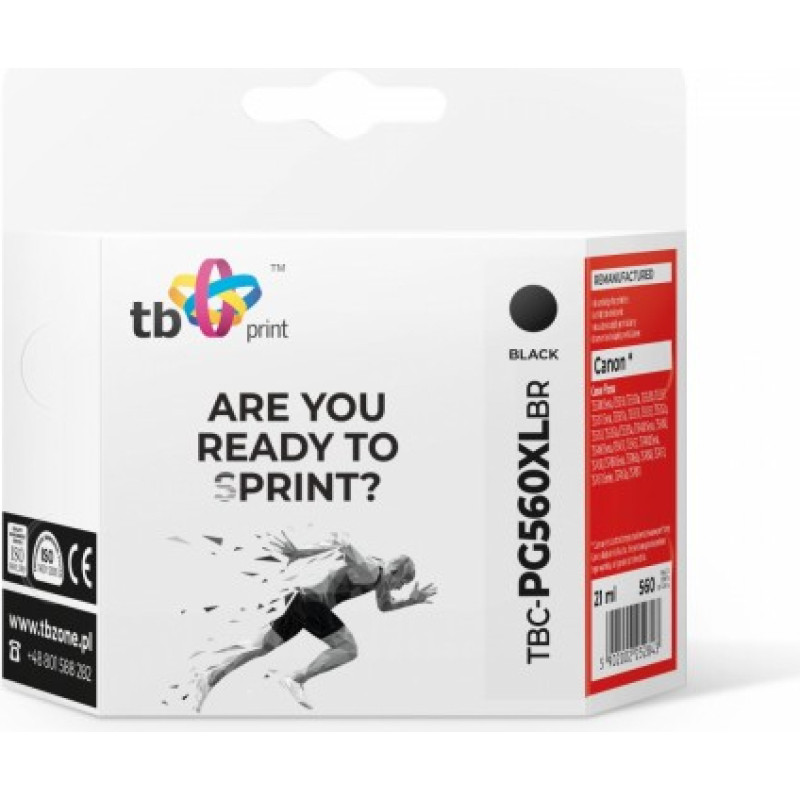 Tb Print Ink for Canon Pixma TS5350 PG-560XL TBC-PG560XLBR BK refabricated