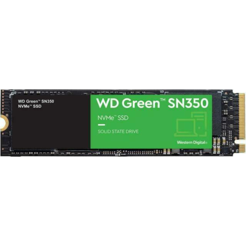 Western Digital SSD|WESTERN DIGITAL|Green SN350|2TB|M.2|PCIE|NVMe|QLC|Write speed 3000 MBytes/sec|Read speed 3200 MBytes/sec|WDS200T3G0C