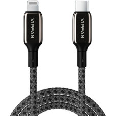 Vipfan USB-C to Lightning Cable VFAN P03 1,5m, Power Delivery (black)