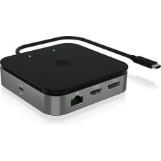 Icybox ICY BOX IB-DK408-C41 7in1,HDMI,DP,USB,LAN