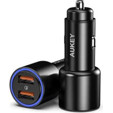 Aukey CC-Y17S Aluminium Car Charger 2xUSB QC 3.0 36W LED