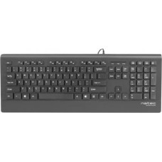 Natec Keyboard BARRACUDA Slim Black USB