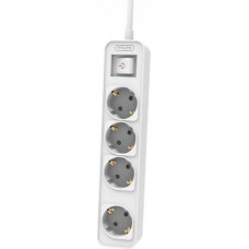 Philips Extension cable 3m 4 AC sockets white