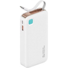 Usams Powerbank 10000mAh 20W retractable USB-C cable