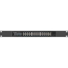 Lanberg Switch 24x 100MB POE+ /2x COMBO 250W RSFE-24P-2C-250