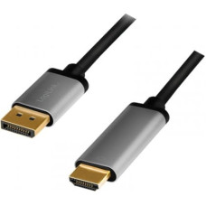 Logilink Displayport to HDMI 4K/60Hz, alu, 2m