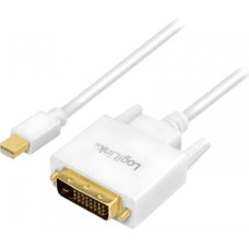 Logilink Mini DisplayPort to DVI white, 3m