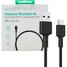 Aukey CB-CD30 Nylon cab le USB C - USB A 0.9m 3