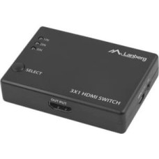 Lanberg Switch video 3xHDMI + port micro USB czarny