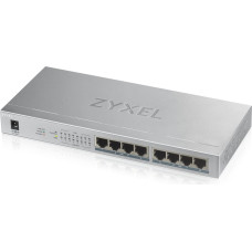 Zyxel GS1008HP Ne-valdomas Gigabit Ethernet (10/100/1000) Maitinimas per Eternetą (PoE) Pilka