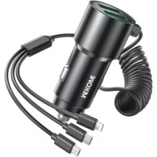 Wekome Car charger with built-in cable 3in1