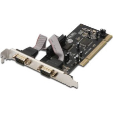 Digitus Expansion Card/Controller RS232 PCI , 2xDB9, Low Profile, Chipset