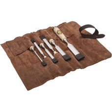 Kirschen Firmer Chisel Set 6pcs. Leather Bag 6-10-12-16-20-26