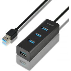 Axagon Charging Hub HUE-S2BL 4x USB 3.2 Gen 1 1.2m Cable, MicroUSB Charging