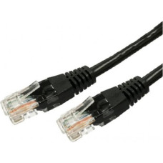 TB Patch cable cat.6a RJ45 UTP 1m. black - pack of 10