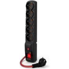 Acar Surge protector F5 Power 16A (5 sockets) black