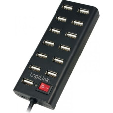 Logilink USB2.0 hub, 13-port with ON/OFF switch