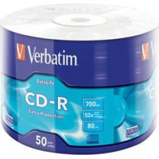 Verbatim CD-R 52x 700MB 50P SP Extra Protection Wrap 43787