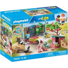 Playmobil Figures set My Life 71510 Little Chicken Farm in the Tiny House garden