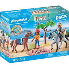 Playmobil Horseback riding trip to the beach with Amelia and Ben