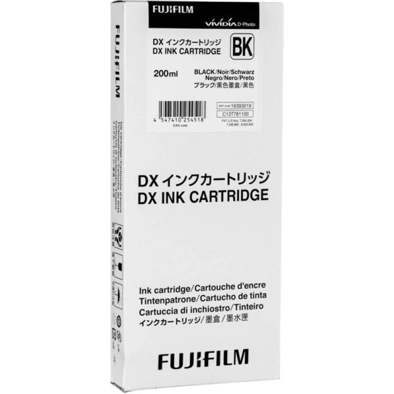 Fujifilm DX Ink Cartridge 200 ml black