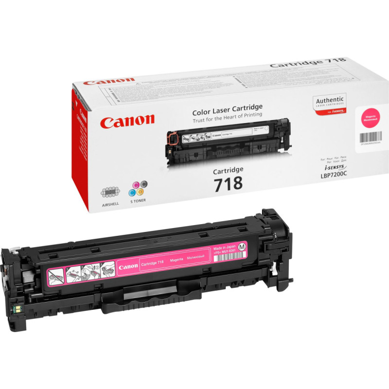 Canon CRG-718 M tonerio kasetė 1 vnt Originalus Rausvai raudona