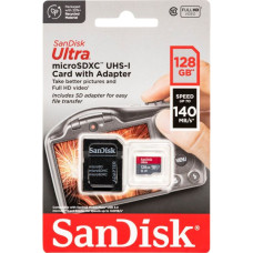 Sandisk Ultra microSDHC    128GB 140MB/s.Adapt.SDSQUAB-128G-GN6IA