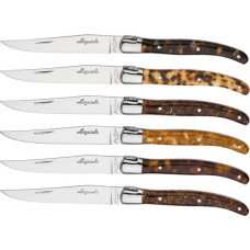 Laguiole Jean Dubost Laguiole 6 pcs. Steak Knife Set, Acrylic