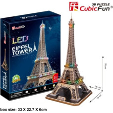 Cubic Fun Puzzle 3D Eiffel Tower (Light)