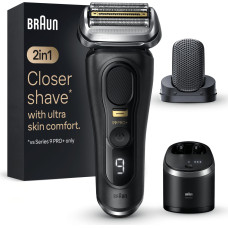 Braun Series 9 Pro+ 9590cc Wet & Dry Skustuvas Apkarpymo mašinėlė Juoda