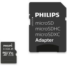 Philips FM51MP45B/00 atminties kortelė 512 GB MicroSDHC UHS-I Klasės 10