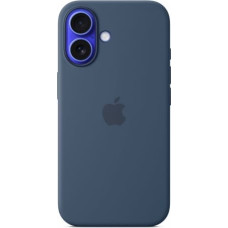 Apple Silicone case with MagSafe for iPhone 16 - denim