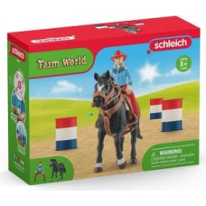 Schleich Cowgirl Barrel Racing Fun