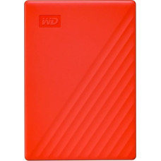 Western Digital External HDD|WESTERN DIGITAL|My Passport|4TB|USB 2.0|USB 3.0|USB 3.2|Colour Red|WDBPKJ0040BRD-WESN