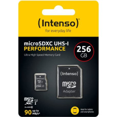 Intenso microSDXC          256GB Class 10 UHS-I U1 Performance