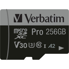 Verbatim 47045 atminties kortelė 256 GB MicroSDXC UHS-I Klasės 10