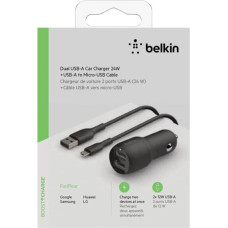 Belkin USB-A Car Charger 24W 1m Micro-USB Cable CCE002bt1MBK